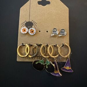 NWT Halloween Themed Earring Set of 5